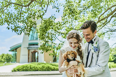 【2022年通年】愛犬と一緒に結婚式&宿泊付き　DOG婚プラン