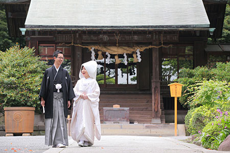 報徳二宮神社の神前式