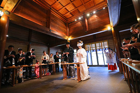 報徳二宮神社の神前式