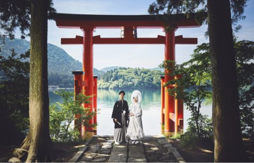 箱根神社鳥居 フォトウェディング