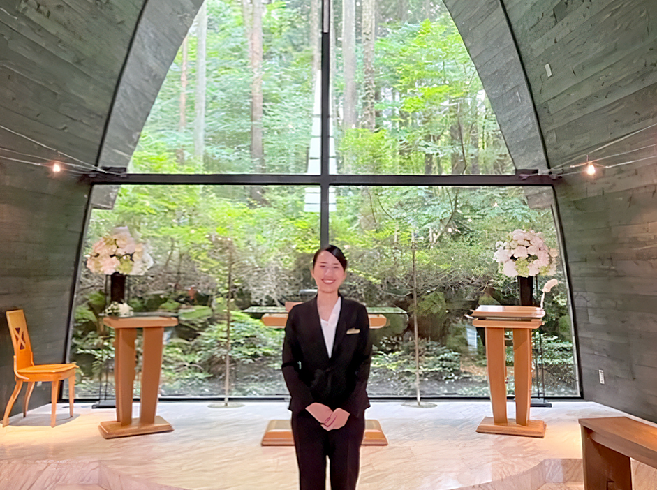 箱根の森高原教会 ホテルグリーンプラザ箱根 ドレスコーディネーター 沓掛